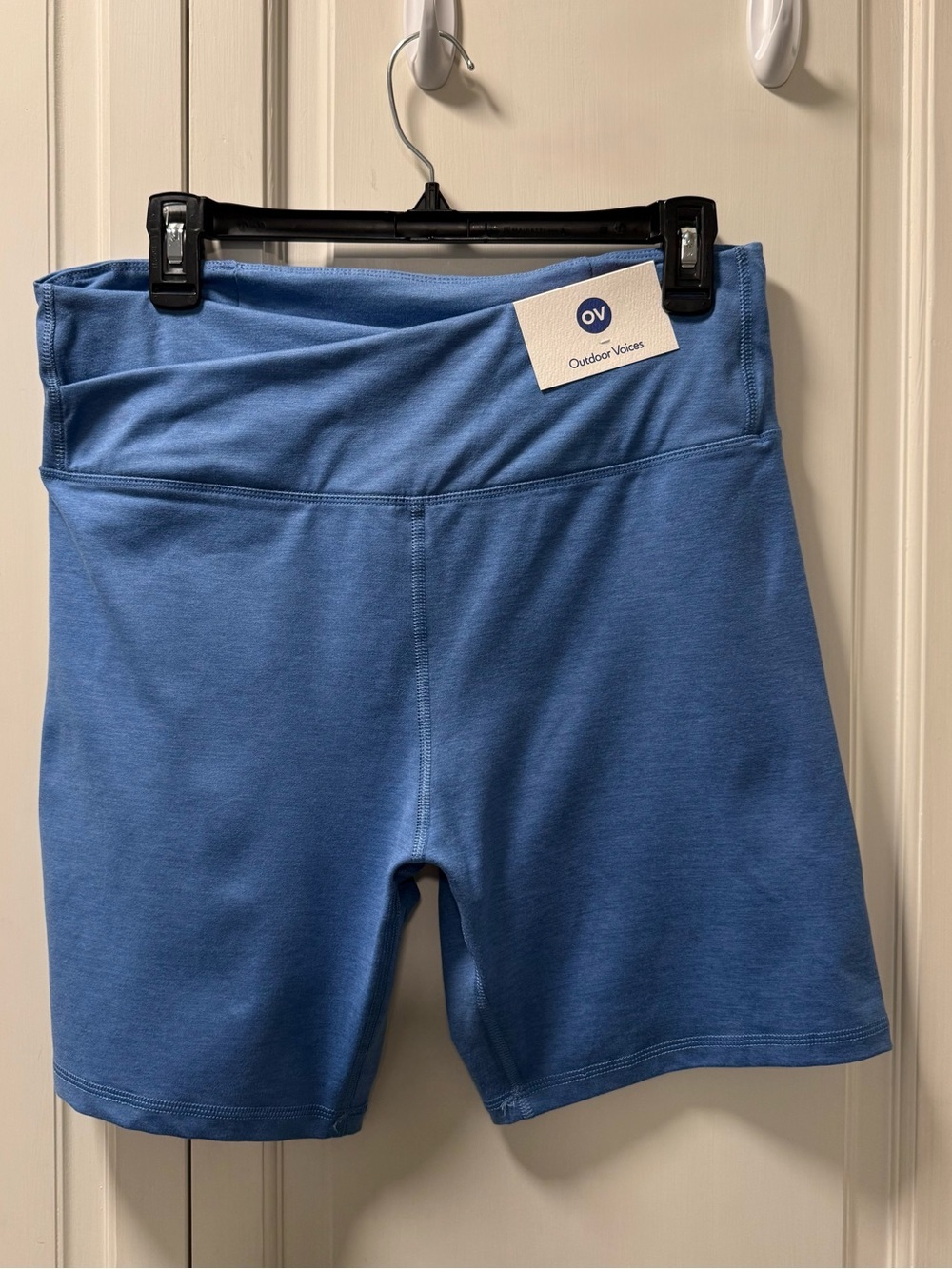 Outdoor Voices CloudKnit Blue Bike Shorts NWT Size XL